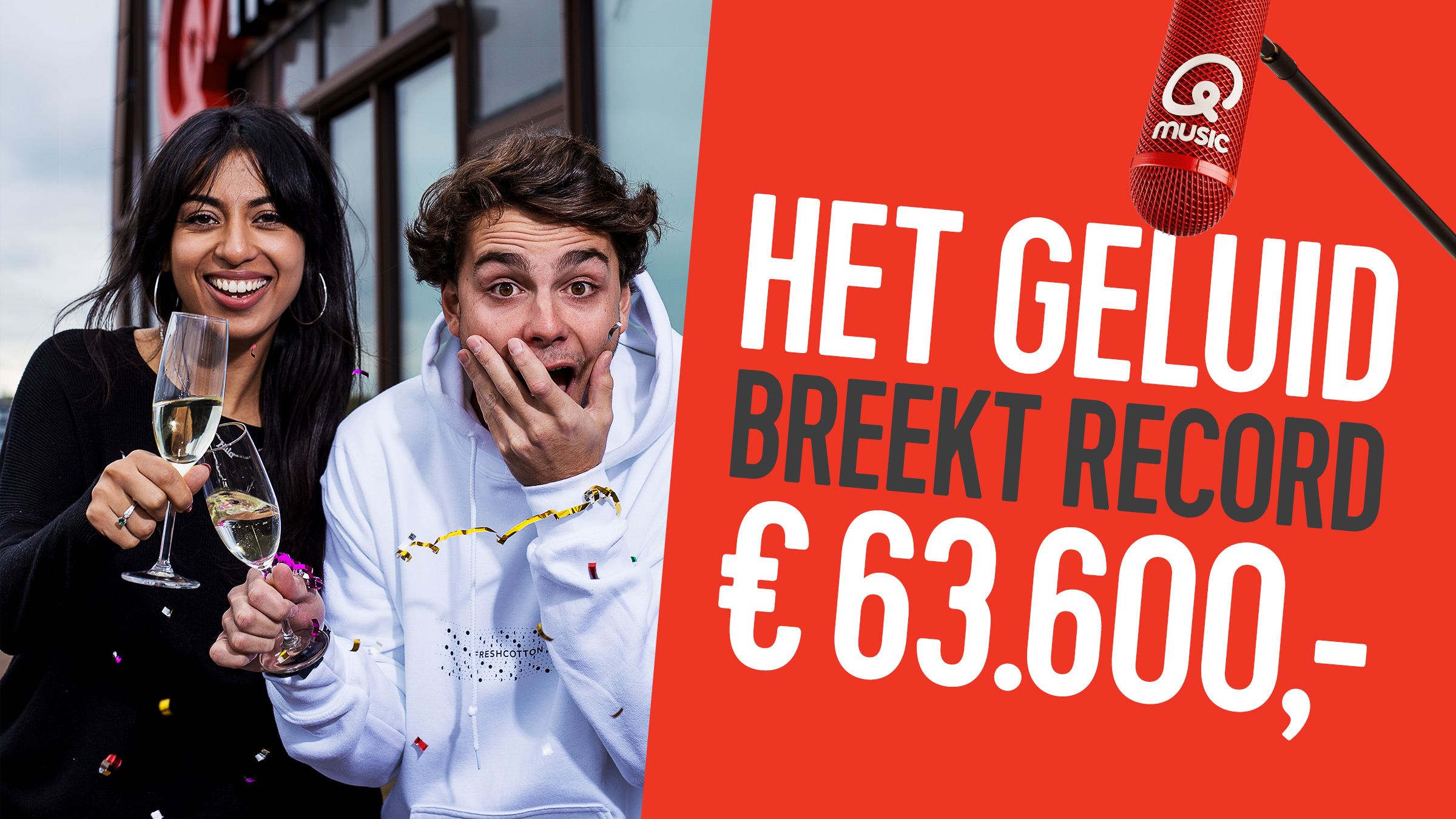 Qmusic teaser hetgeluid record