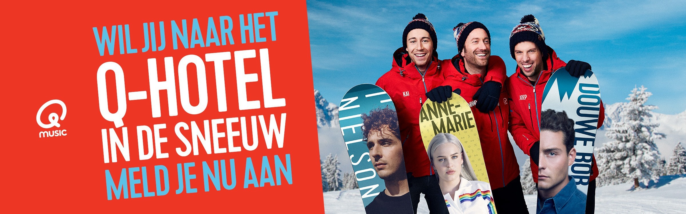 GEGEVENS VOOR HET Q-HOTEL IN DE SNEEUW 2019 Qmusic actionheader qhids2019