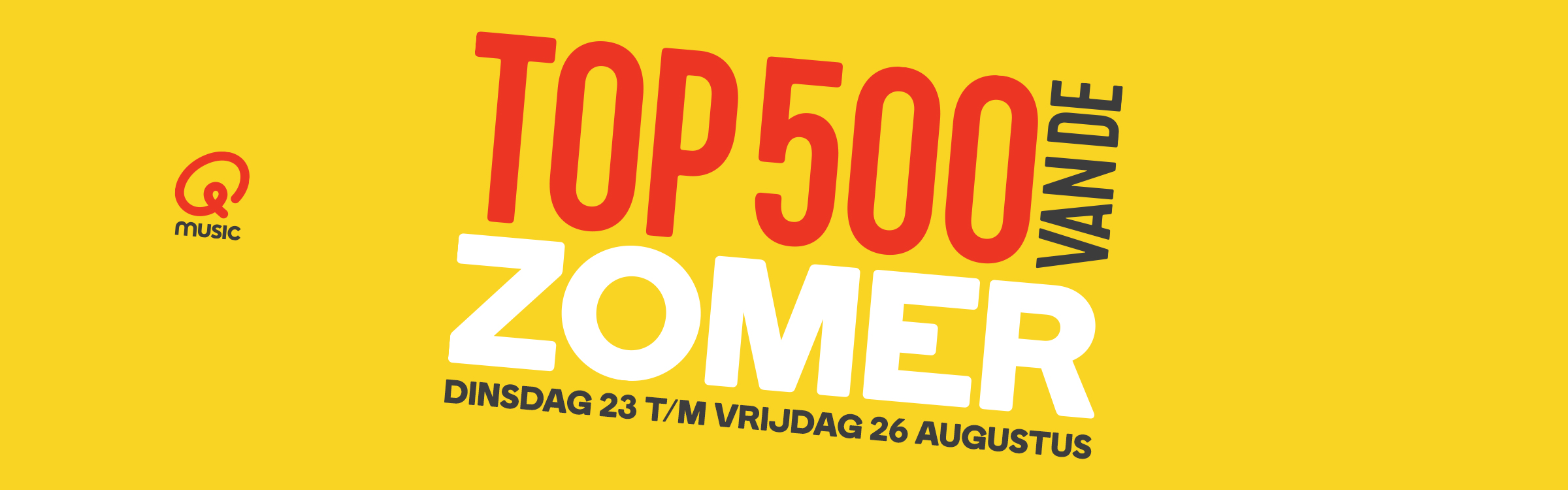 Qmusic actionheader top500zomer 2