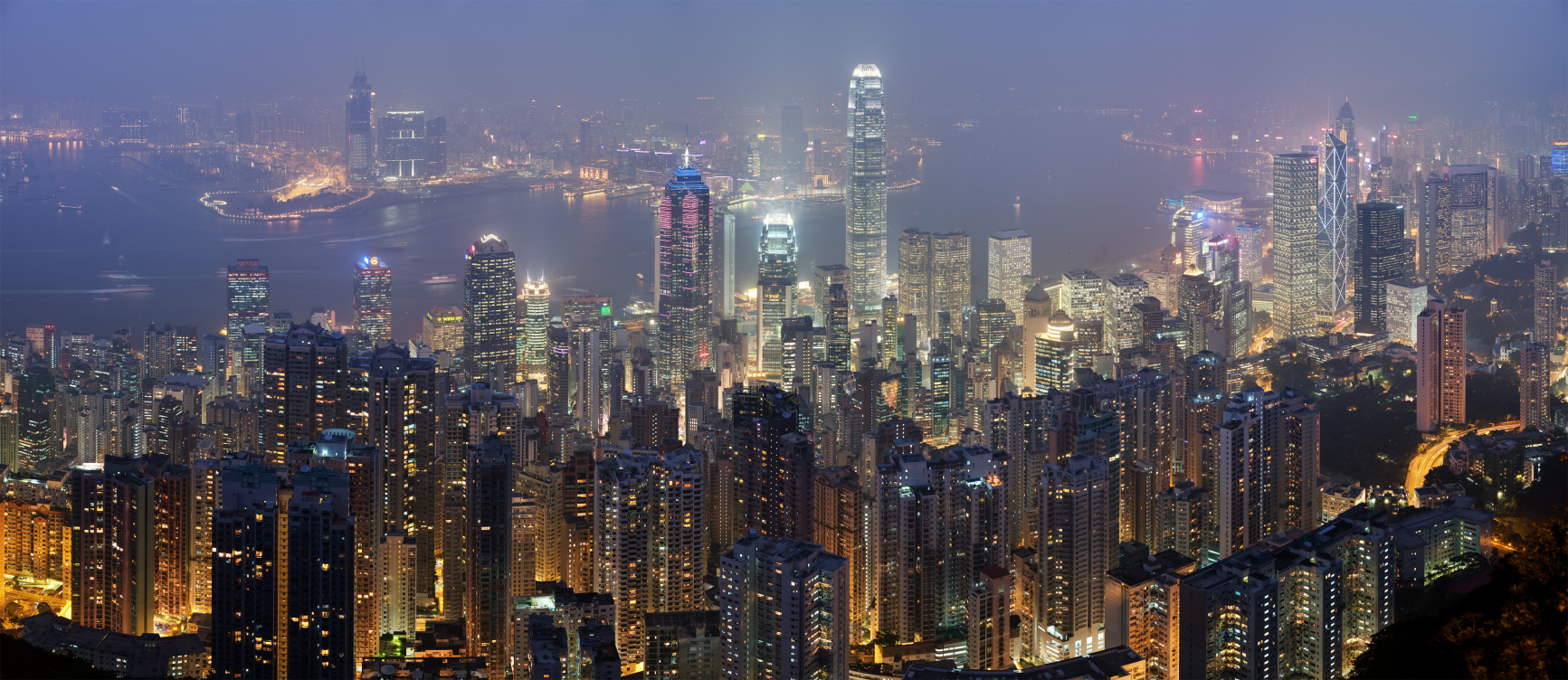 Hong kong skyline restitch   dec 2007