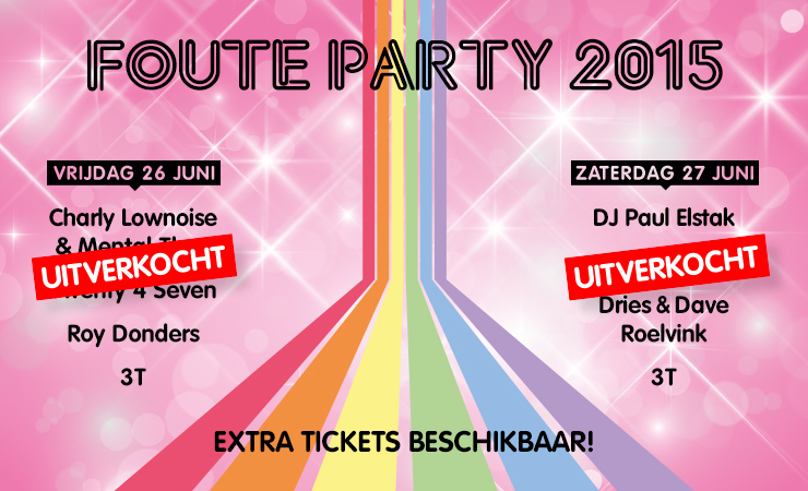 Fouteparty2015 auto promo line up new uitv